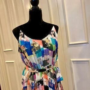 Bar III Multicolor Geometric Maxi Dress